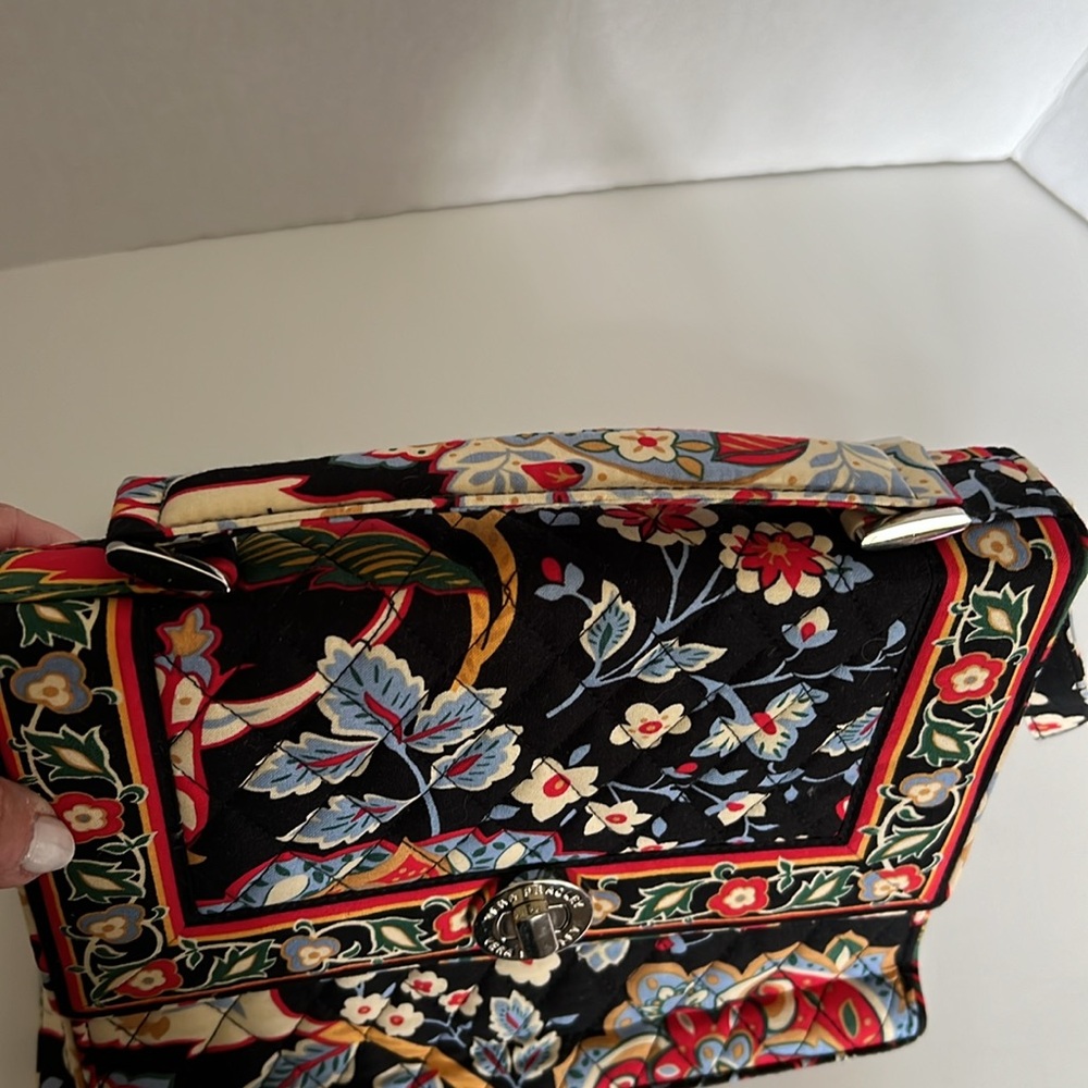 Vera Bradley Julia Versailles Pattern Top Handle & Convertible Detachable Strap - Picture 11 of 16
